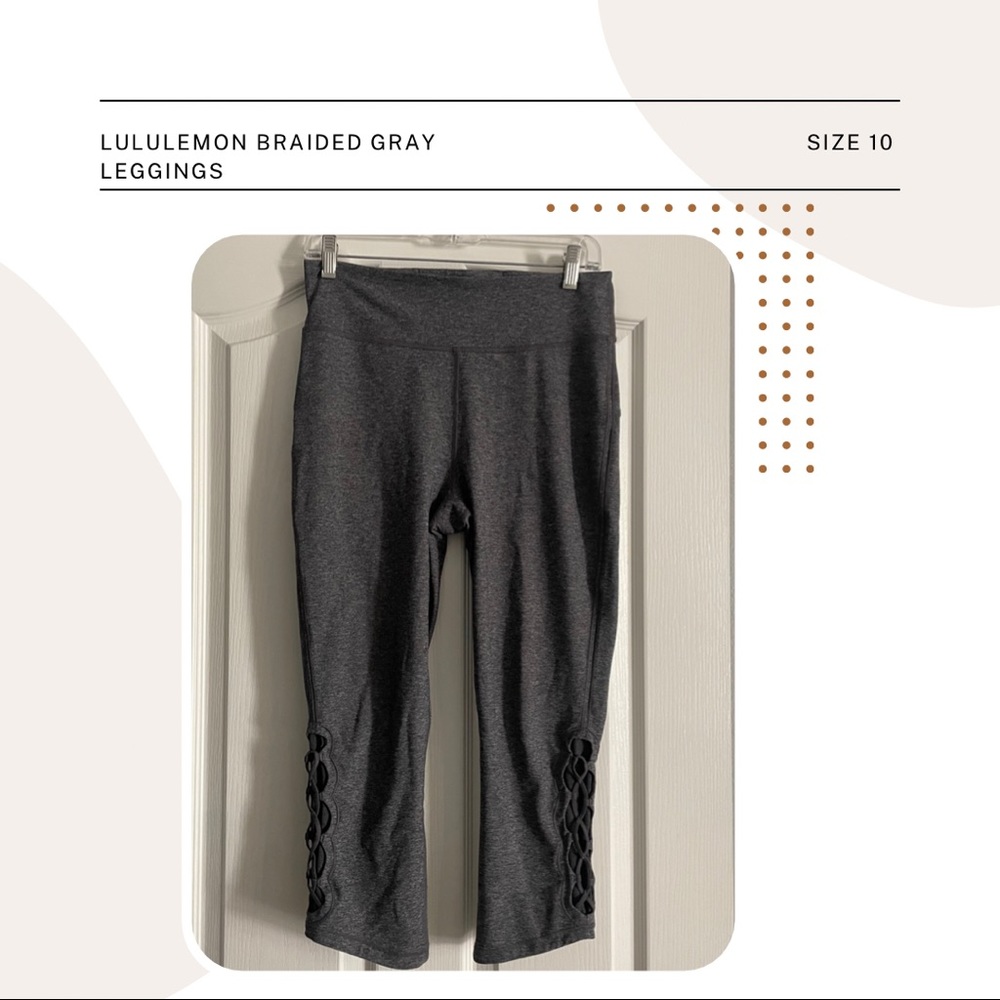 Lululemon Gray Braided Leggings
